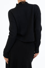 Maglione CozyVibe collo vulcano in misto viscosa