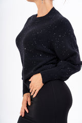 Maglia Sparkle con Micro Paillettes