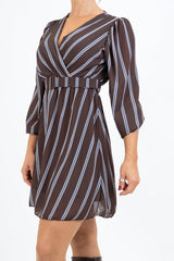 Abito Rigato Georgette Charm