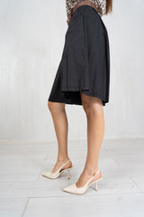Bermuda Skirt Illusion in cotone con cintura