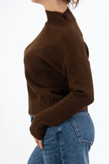 Maglione CozyVibe collo vulcano in misto viscosa