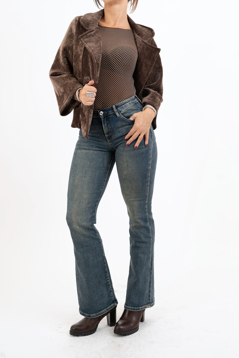 Maglia DotSoft in modal e cashmere a pois