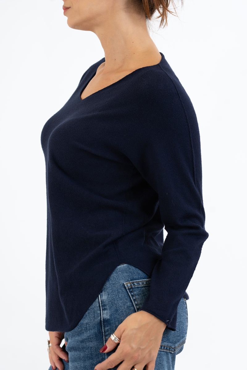 Maglia SoftVibe in misto viscosa scollo a V