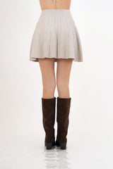 Minigonna Soft Pleat in viscosa elasticizzata