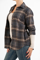 Camicia Over in Flanella Rusty Check