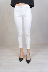 Skinny Chic – Pantalone a sigaretta stretch Bianco