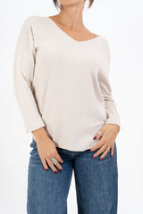 Maglia SoftVibe in misto viscosa scollo a V