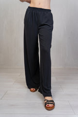 Pantalone Morbido in viscosa con Elastico e Tasche