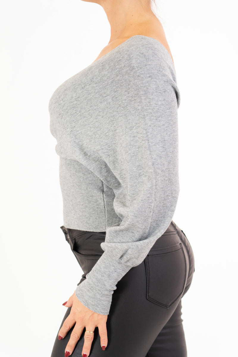 Maglia SoftCross incrociata in viscosa elasticizzata