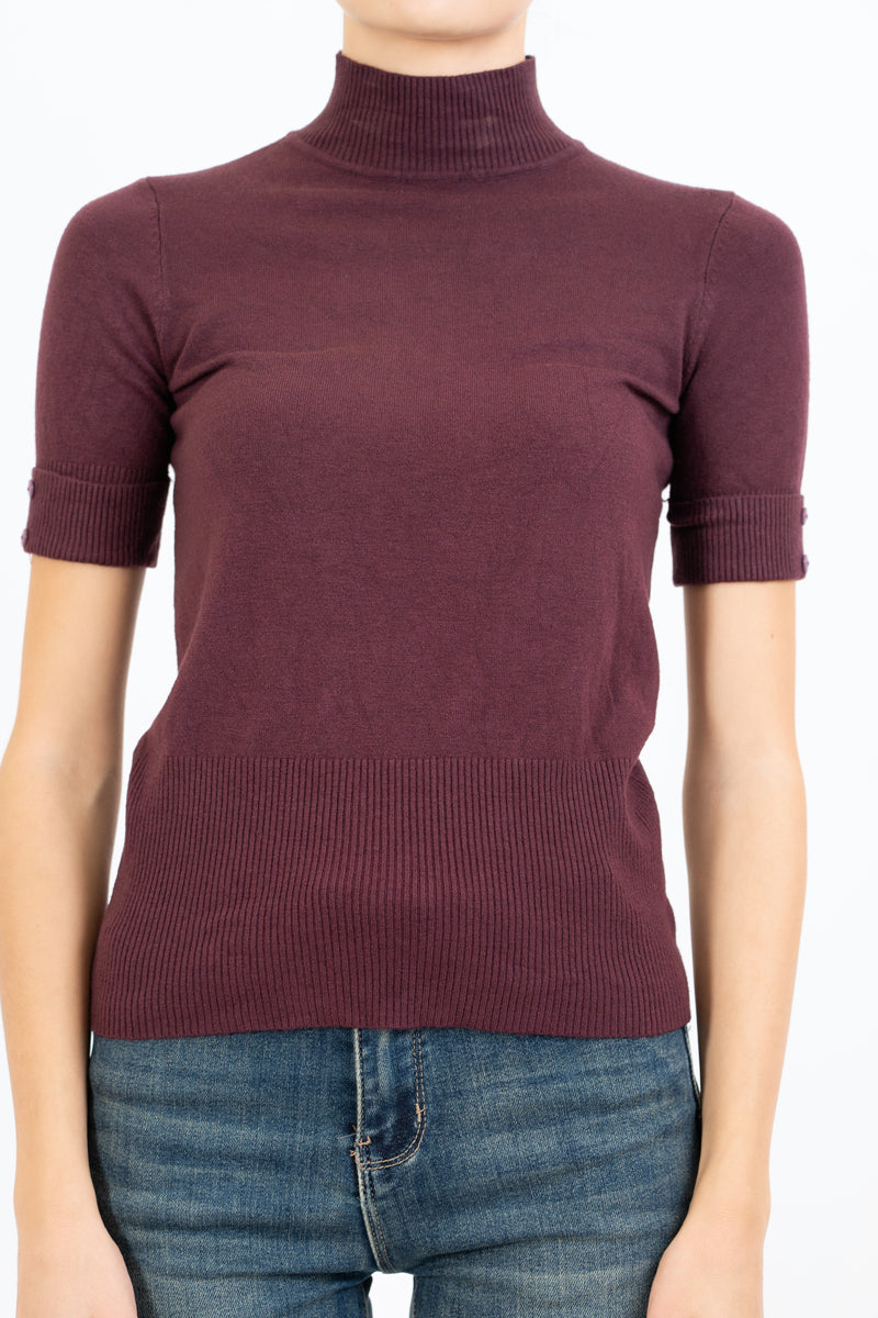 Maglia KnitChic con Mezzo Collo e Bottoncini