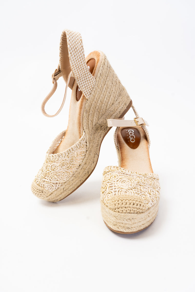 Zeppe Ricamate Beige