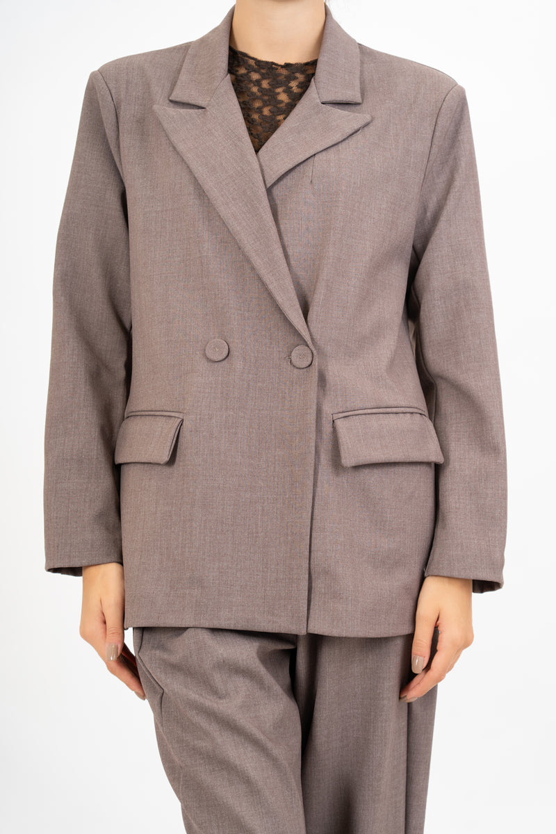 Blazer Over Double Taupe