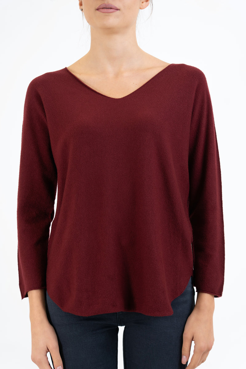 Maglia SoftVibe in misto viscosa scollo a V