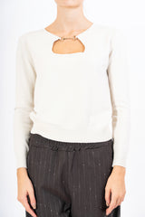 Maglia BitDetail con scollo a goccia