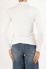 Maglia SoftTouch collo vulcano in viscosa elasticizzata