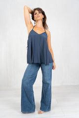 Top Crystal Back in viscosa leggera