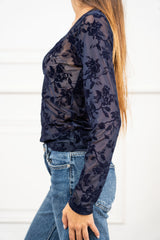 Maglia Velvet Bloom V