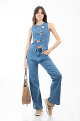 Borsa morbida a spalla in ecocamoscio con tracolla removibile