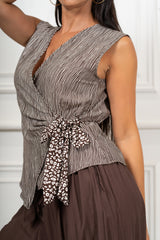Camicia Portafoglio Fantasia Duna in Viscosa Made in Italy