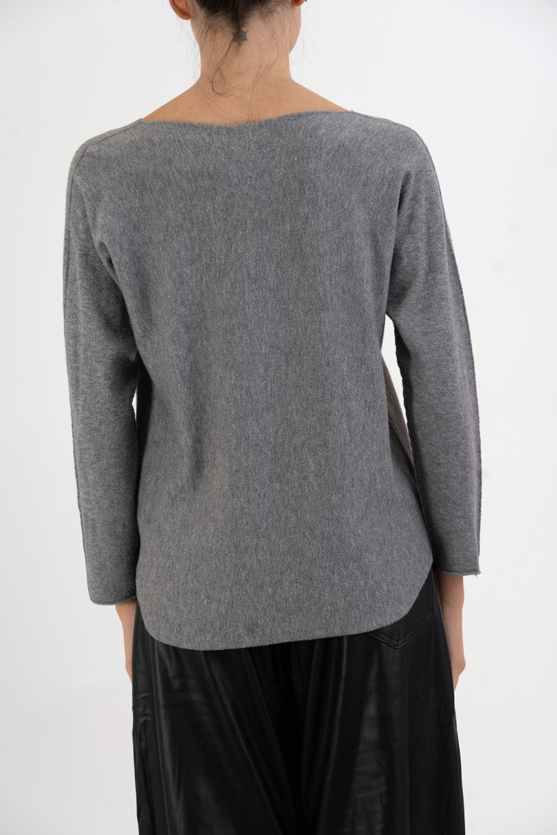 Maglia SoftVibe in misto viscosa scollo a V