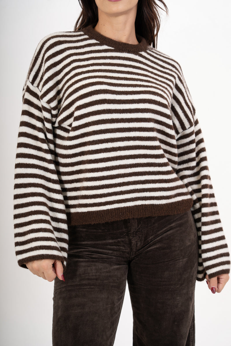 Maglioncino Candy Lines rigato over