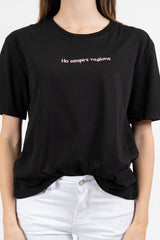 T-shirt scritta cotone “Ho sempre ragione”.
