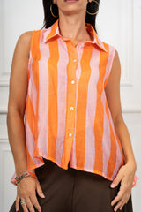 Camicia Smanicata Positano Righe