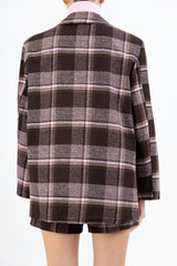 Giacca PlaidChic over in misto lana