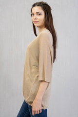 Cardigan lungo in filo lurex