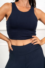 Top Crop Doppiato Basic
