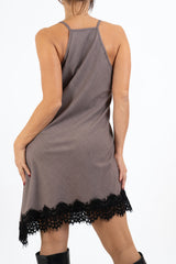 Abito LaceMood asimmetrico in poliviscosa con pizzo