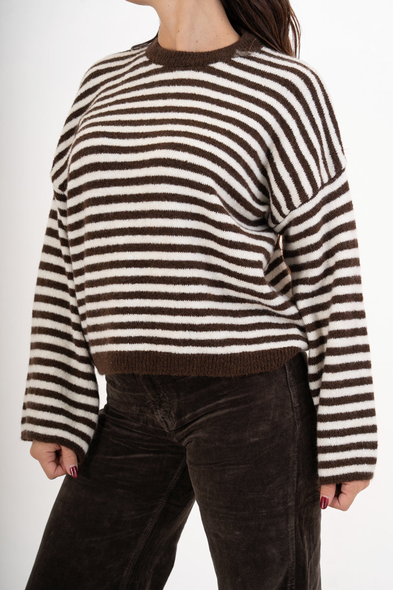 Maglioncino Candy Lines rigato over