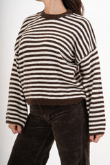 Maglioncino Candy Lines rigato over