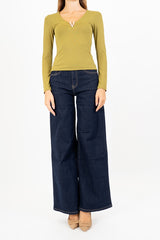 Jeans Wide-Leg Lavaggio Zero