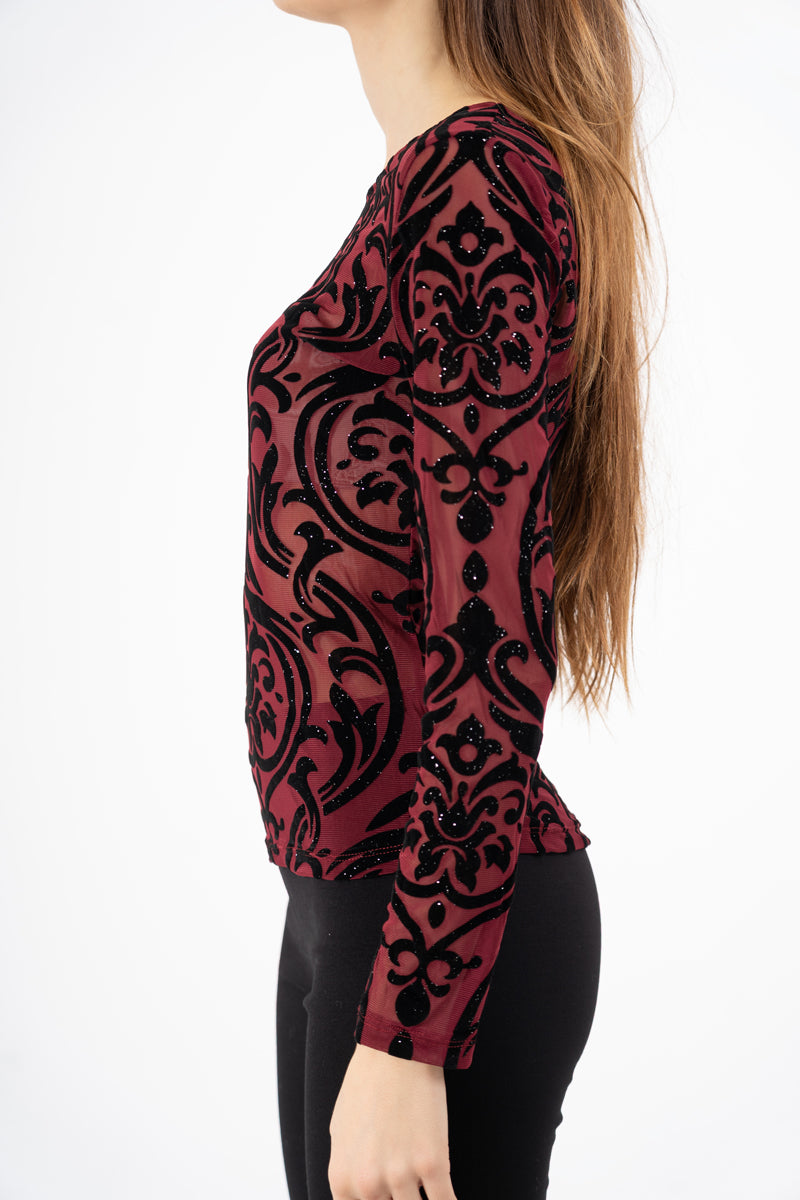 modella indossando Maglia rete VelvetLight colore