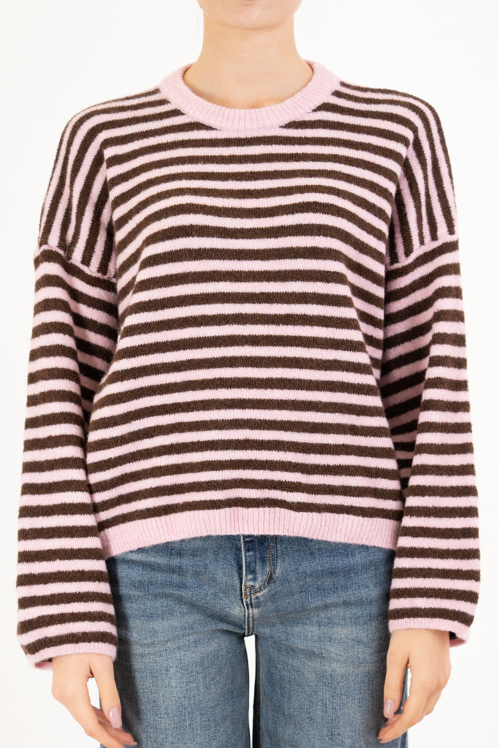 Maglioncino Candy Lines rigato over