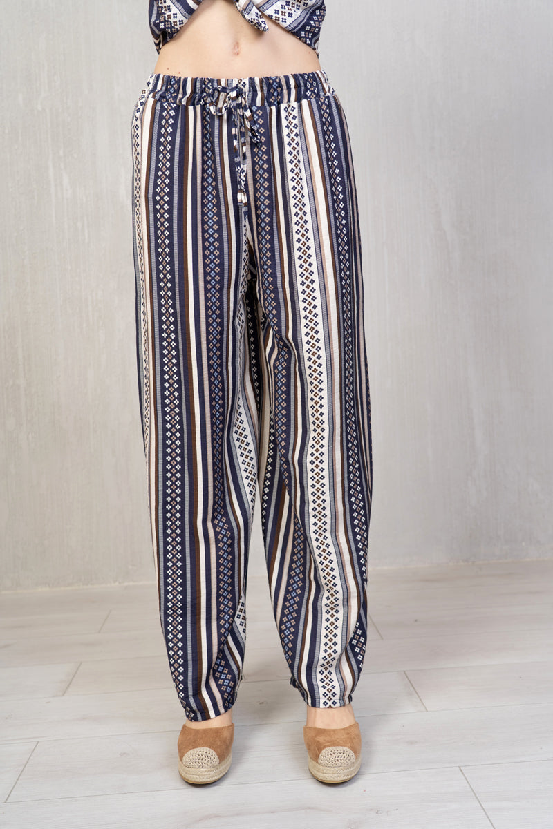 Pantalone Fantasia rigata Viscosa