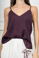 Top Spalline Regolabili in Lyocell Velato