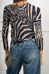 Maglia Aveline Zebrata