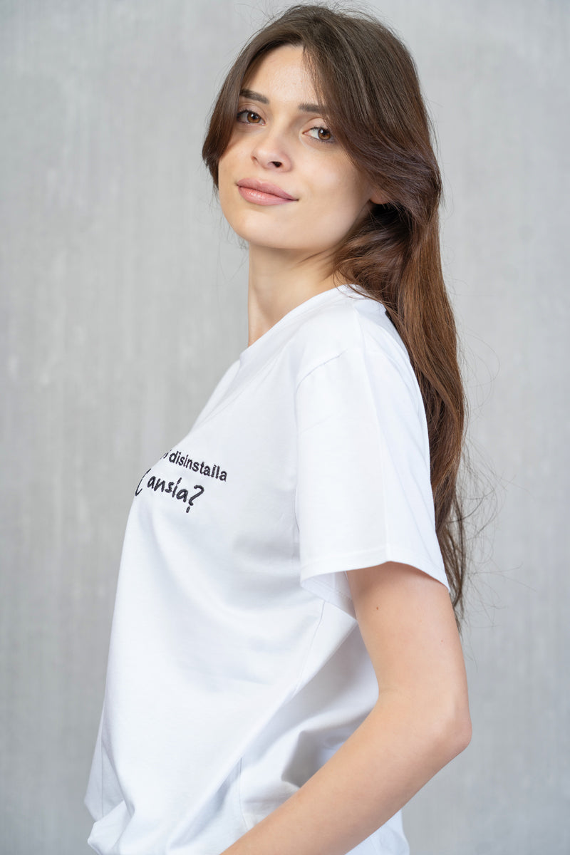 T-shirt “Come si disinstalla l’ansia?”