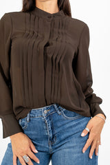 Camicia Georgette Pleats