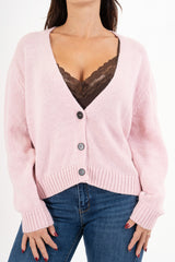 Cardigan SoftMood in misto lana con bottoni