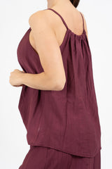 Top EasyWave con scollo arricciato e coulisse con accessori