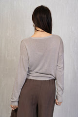 Cardigan leggero con filo lurex