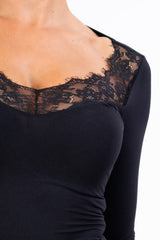 Maglia Scollatura Lace Touch