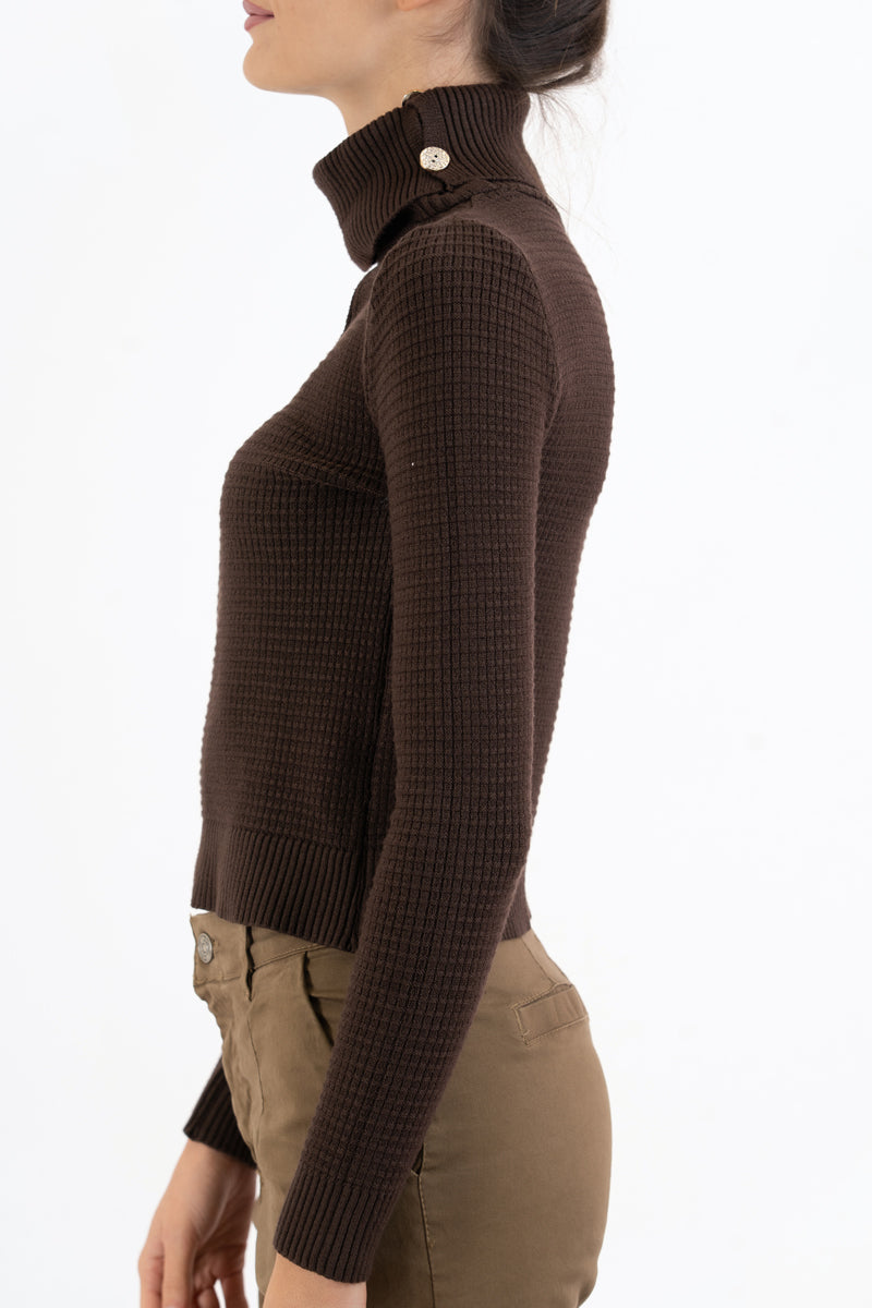 Maglia GoldKeyhole in misto viscosa