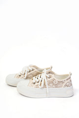 Sneakers chunky in mesh e dettagli a contrasto