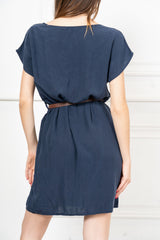 Abito midi over in Tencel con cintura regolabile