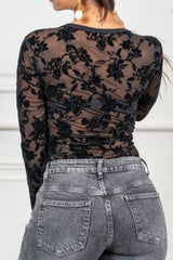 Maglia Velvet Bloom V