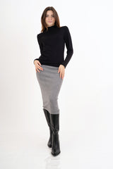 Maglia SoftTouch collo vulcano in viscosa elasticizzata